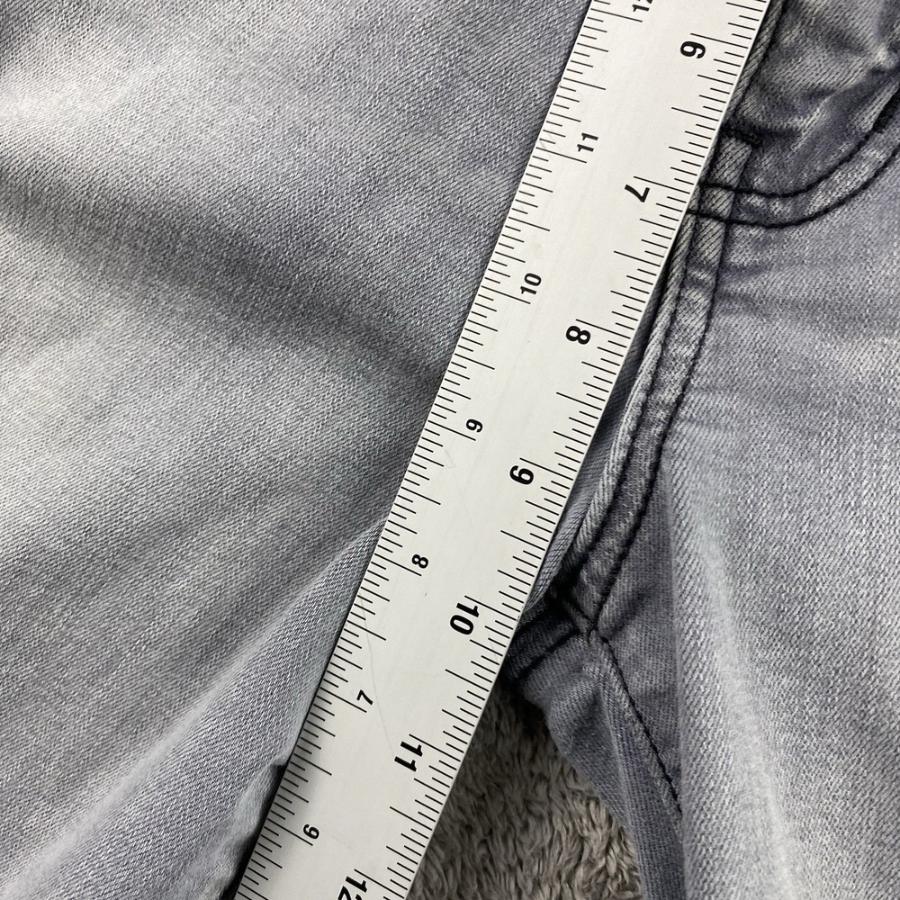 American Eagle Super Stretch Hi-Rise Jegging Pants Womens 12 R‎ Gray Distressed - Picture 5 of 15